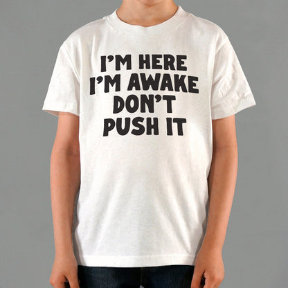 I'm Here I'm Awake Don't Push It