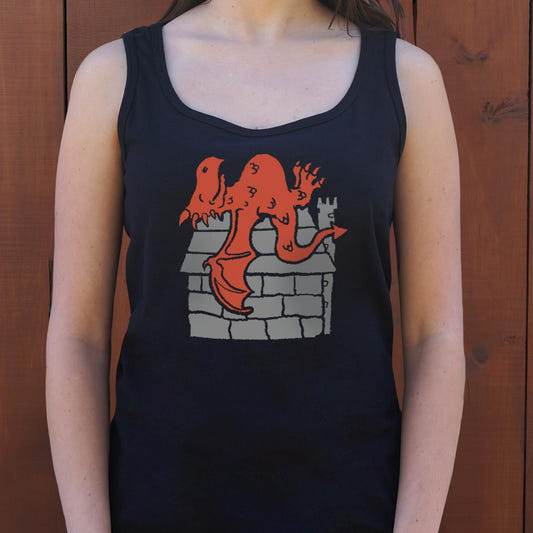 Dragon's House Mashup Parody graphic Women's Tank Top in Midnight