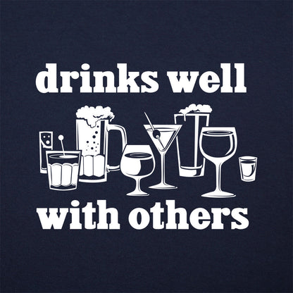 Drinks Well With Others Beer Wine and Cocktail Glasses