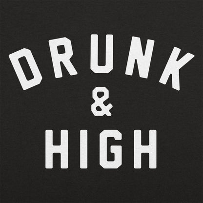 Drunk and High Varsity Letter Print
