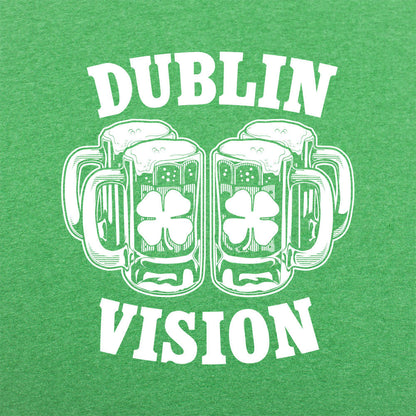 Dublin Vision Double Beer Mugs with Shamrocks