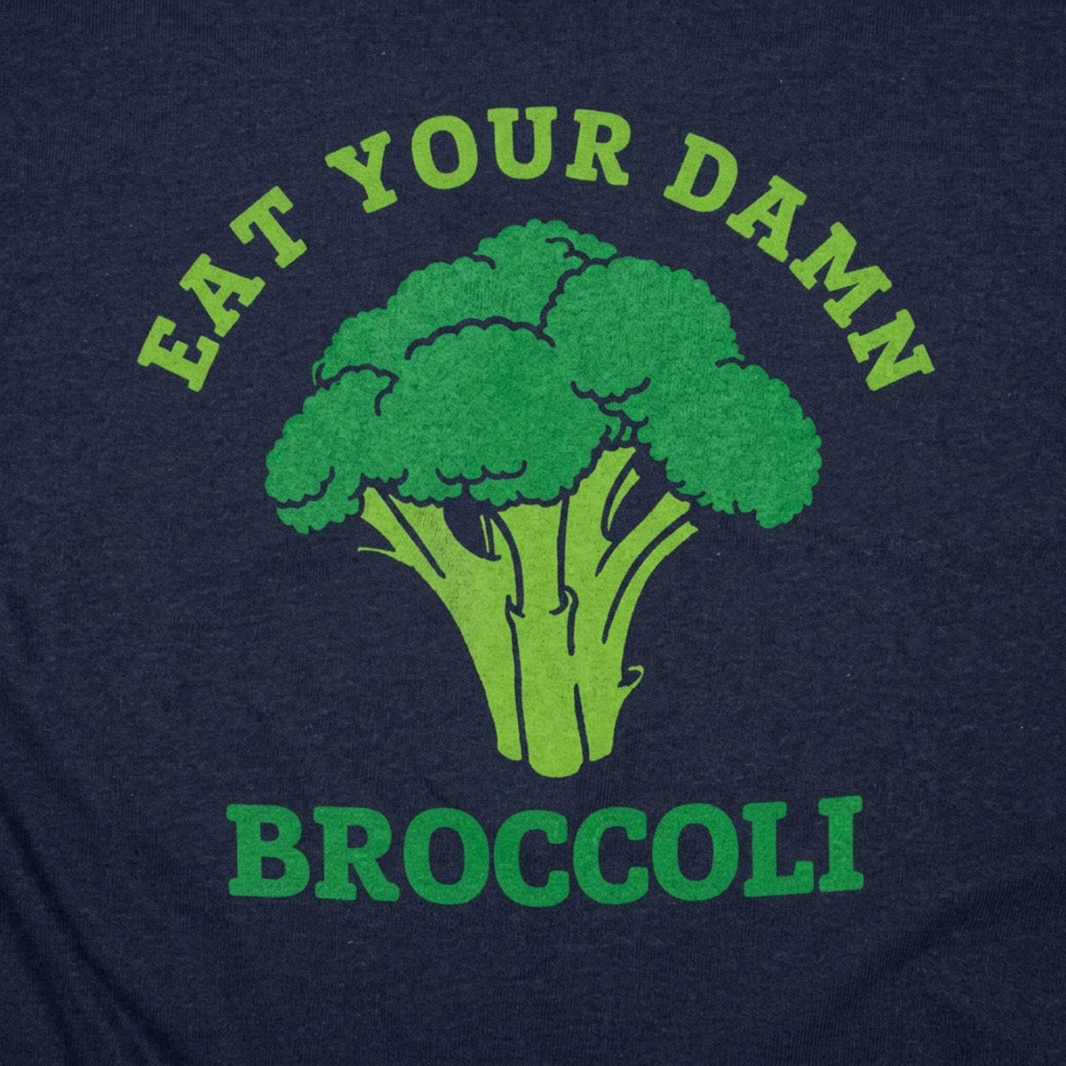 Eat Your Damn Broccoli Vegetable Design detail