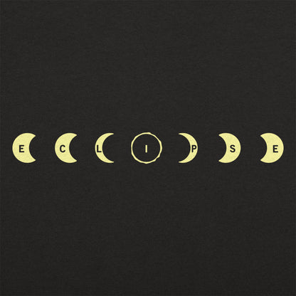 Eclipse Spelled Out in Moon Phases