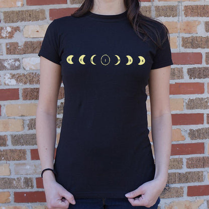 Eclipse Spelled Out in Moon Phases