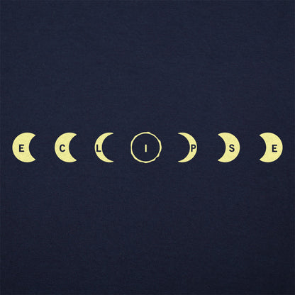 Eclipse Spelled Out in Moon Phases