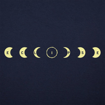 Eclipse Spelled Out in Moon Phases