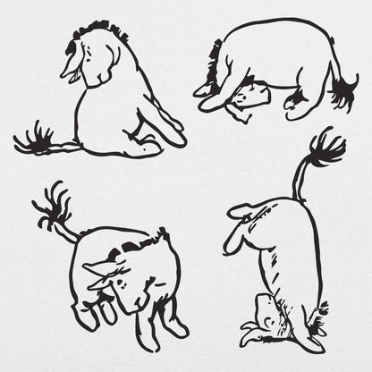 Eeyore's Tail - Winnie the Pooh Donkey Illustration