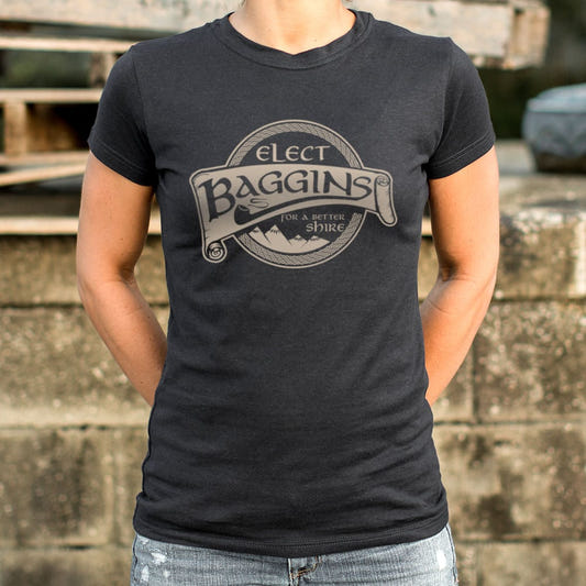 Elect Baggins for a Better Shire graphic Women's T-Shirt in Midnight