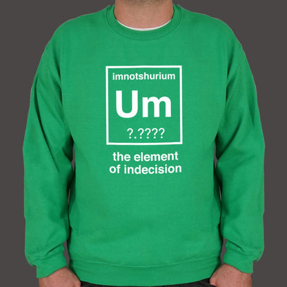 Element of Indecision Um Imnotshurium Periodic Table Pun
