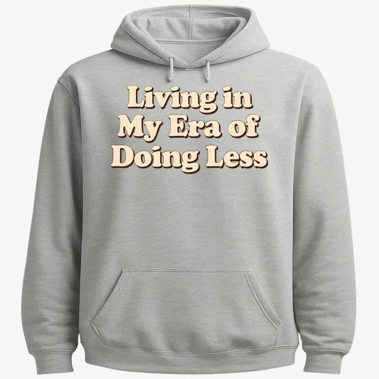 Era of Doing Less Tee-Hoodie-Gray Heather