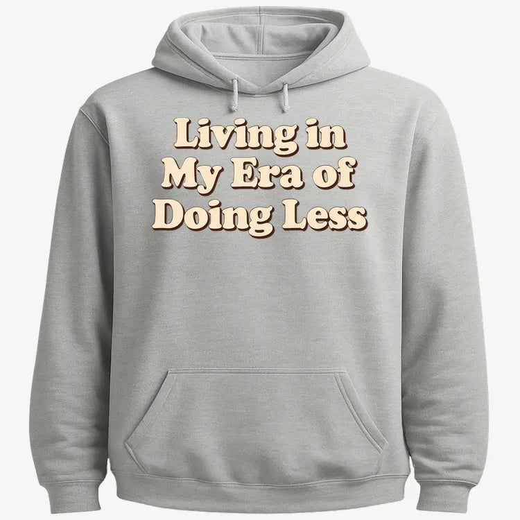 Era of Doing Less Tee-Hoodie-Gray Heather