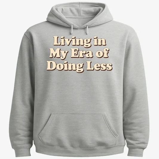 Era of Doing Less Tee-Hoodie-Gray Heather