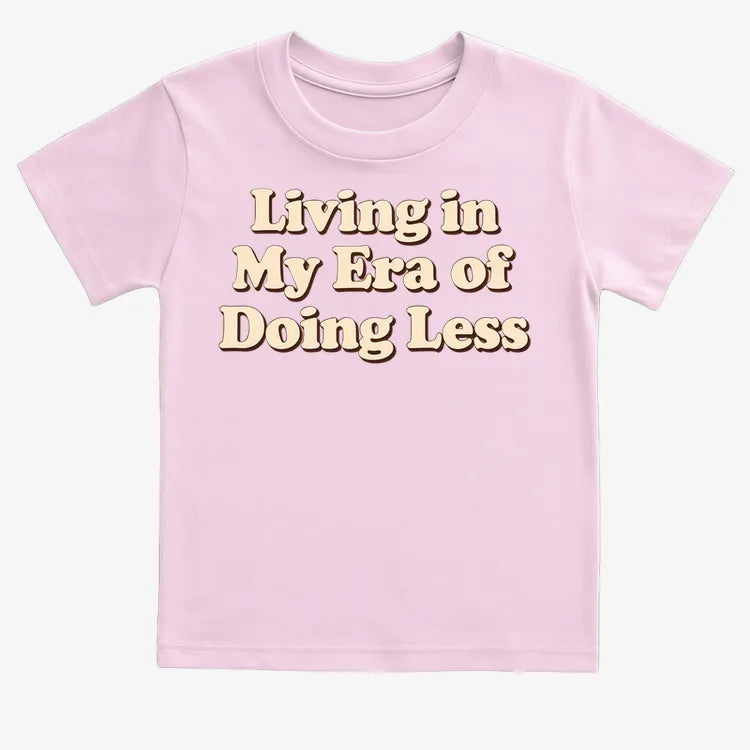 Era of Doing Less Tee-Kids T-Shirt-Pink