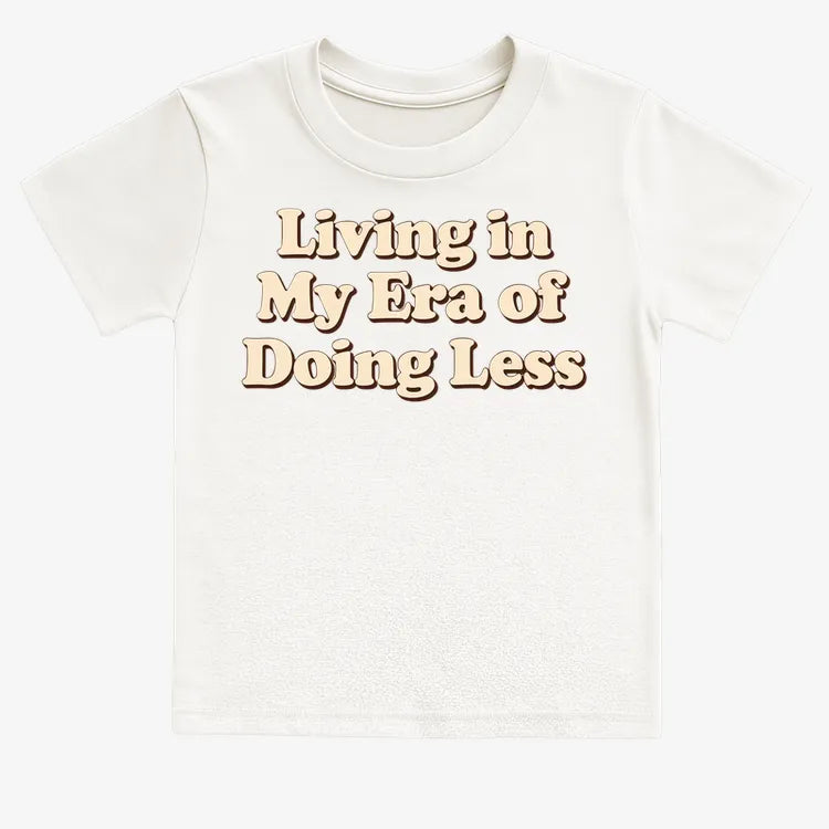 Era of Doing Less Tee-Kids T-Shirt-White