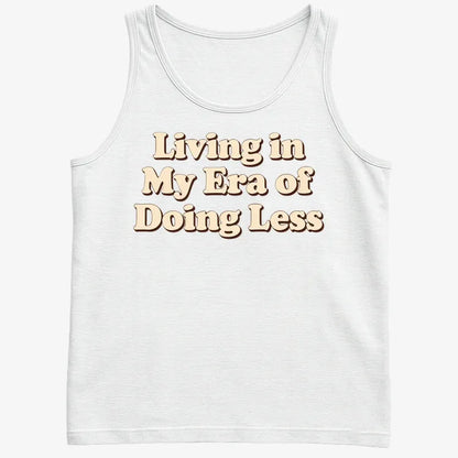 Era of Doing Less Tee-Men's Tank Top-White