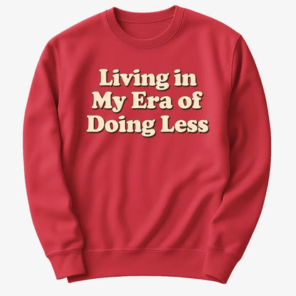 Era of Doing Less Tee-Sweater-Red