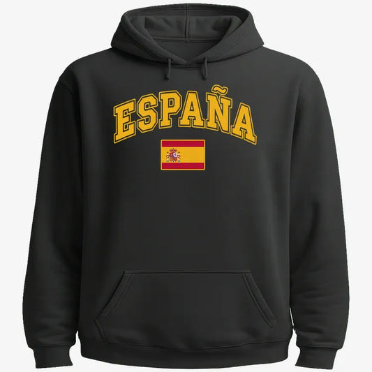 ESPAÑA Futbol Soccer-Hoodie-Black