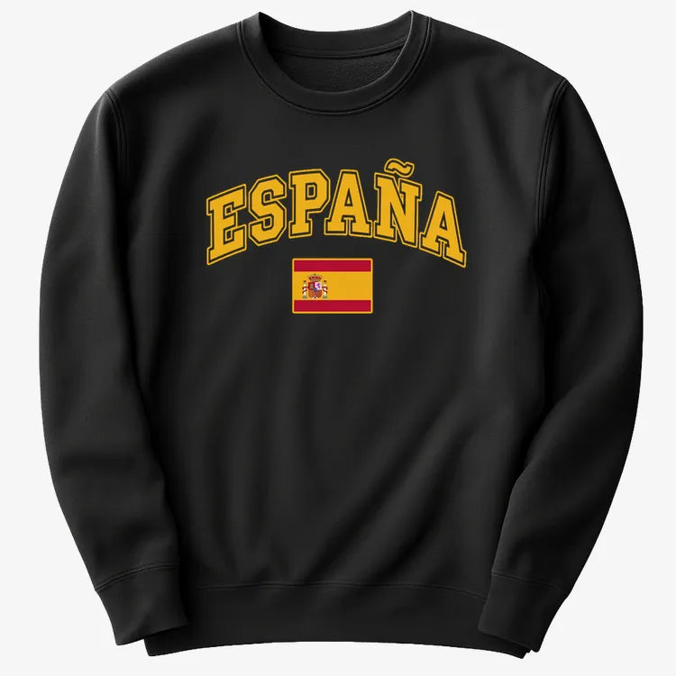 ESPAÑA Futbol Soccer-Sweater-Black