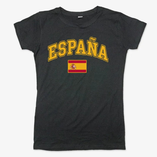 ESPAÑA Futbol Soccer-Women's T-Shirt-Midnight