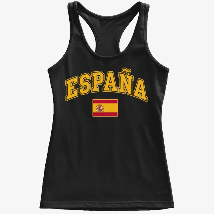 ESPAÑA Futbol Soccer-Women's Tank Top-Midnight