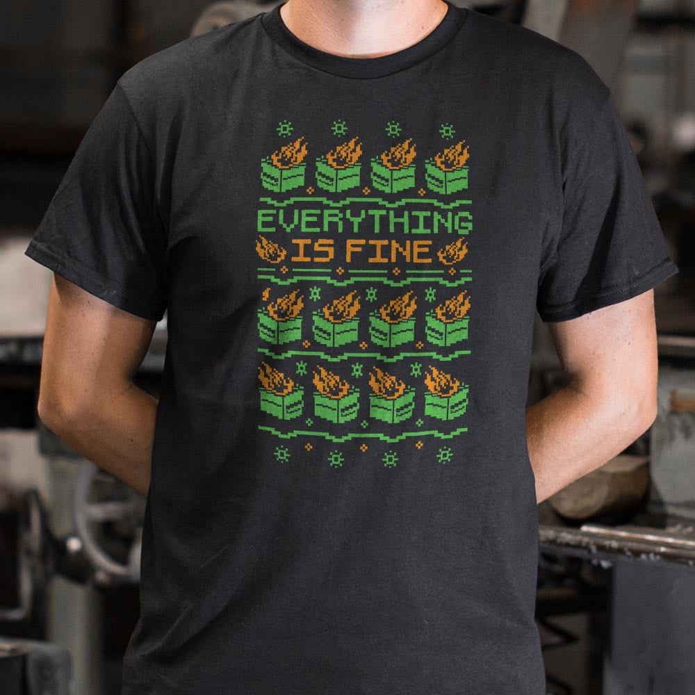 Everything Is Fine Cross Stitch - 6DollarShirts