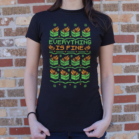Everything Is Fine Cross Stitch - 6DollarShirts