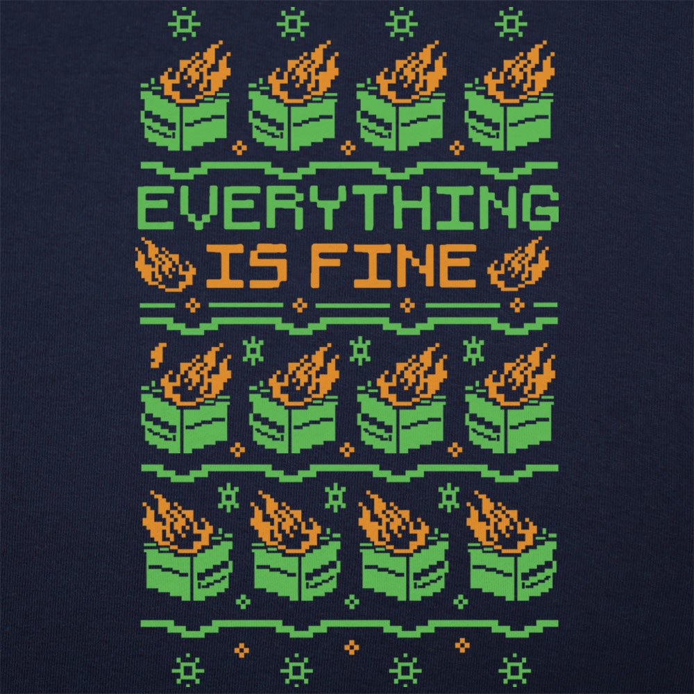 Everything Is Fine Cross Stitch - 6DollarShirts