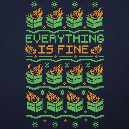 Everything Is Fine Cross Stitch - 6DollarShirts