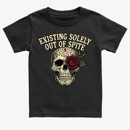 Existing Solely Out of Spite-Kids T-Shirt-Black