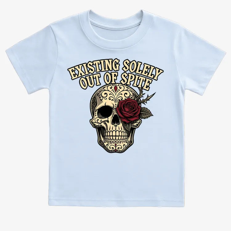 Existing Solely Out of Spite-Kids T-Shirt-Blue