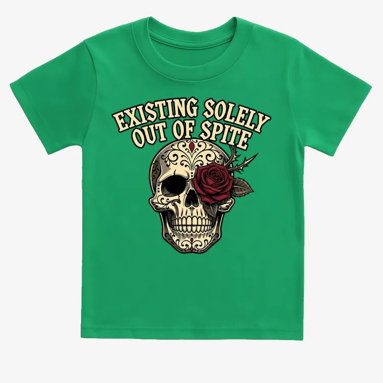 Existing Solely Out of Spite-Kids T-Shirt-Green