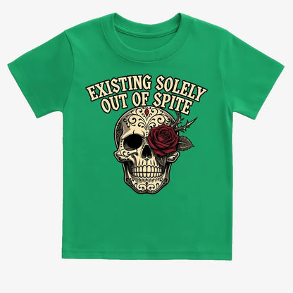 Existing Solely Out of Spite-Kids T-Shirt-Green