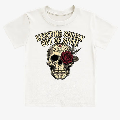 Existing Solely Out of Spite-Kids T-Shirt-White