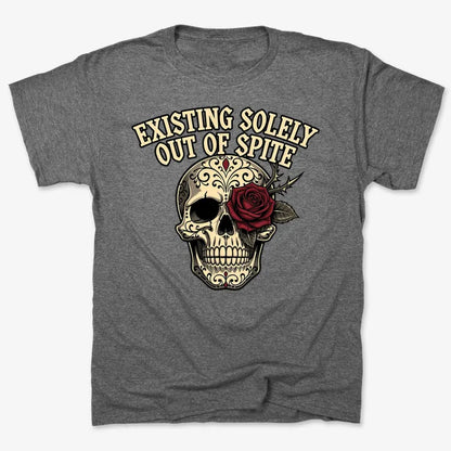 Existing Solely Out of Spite-Men's T-Shirt-Charcoal Heather
