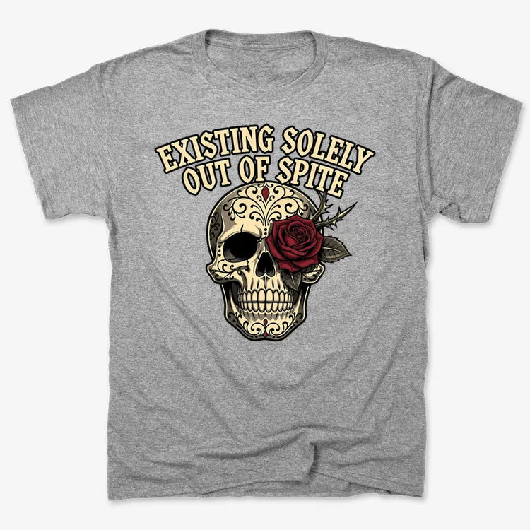 Existing Solely Out of Spite-Men's T-Shirt-Gray Heather