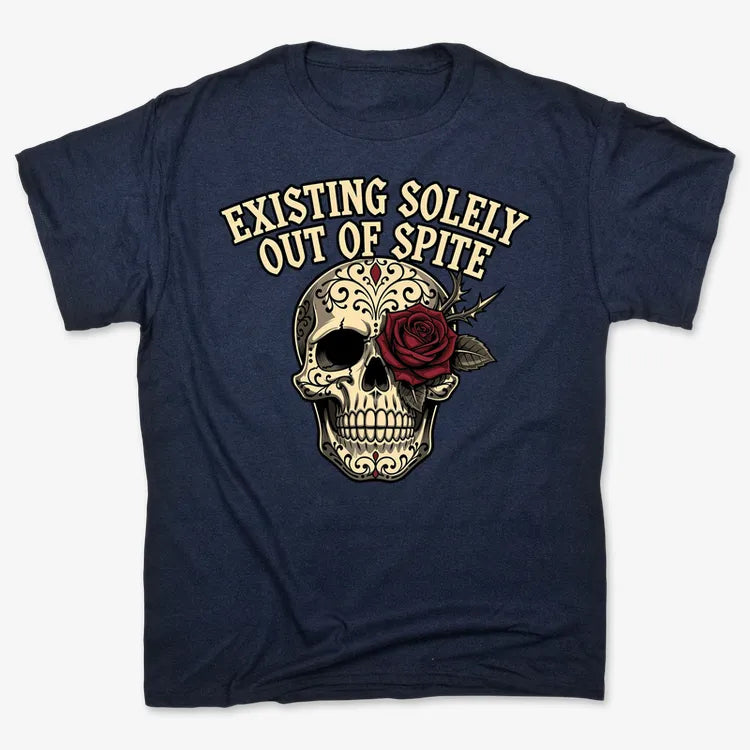 Existing Solely Out of Spite-Men's T-Shirt-Navy Blue