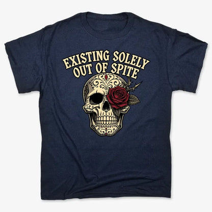 Existing Solely Out of Spite-Men's T-Shirt-Navy Blue