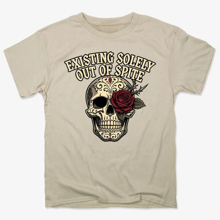 Existing Solely Out of Spite-Men's T-Shirt-Sand