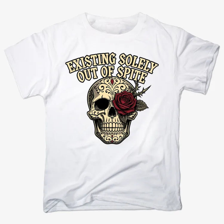 Existing Solely Out of Spite-Men's T-Shirt-White