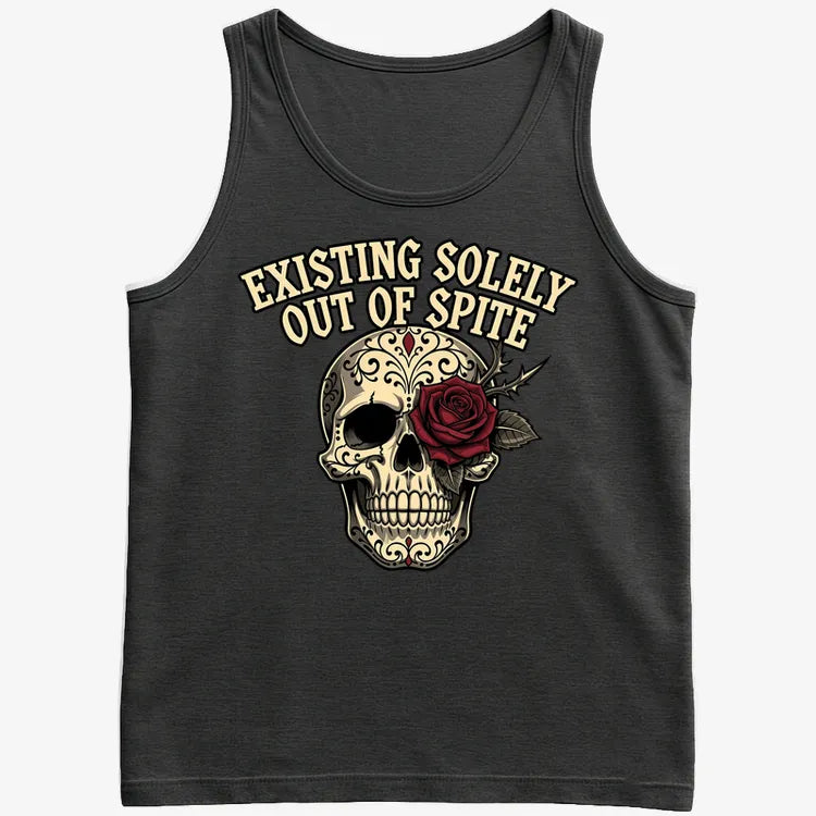 Existing Solely Out of Spite-Men's Tank Top-Black