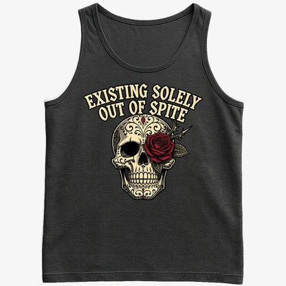 Existing Solely Out of Spite-Men's Tank Top-Black