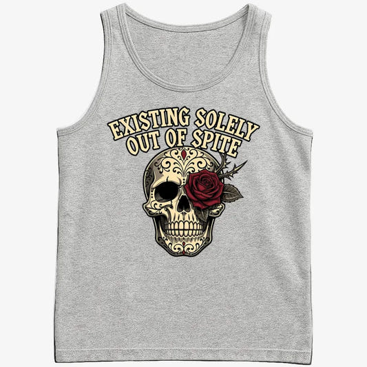 Existing Solely Out of Spite-Men's Tank Top-Gray Heather
