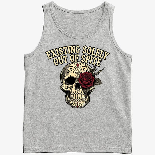Existing Solely Out of Spite-Men's Tank Top-Gray Heather