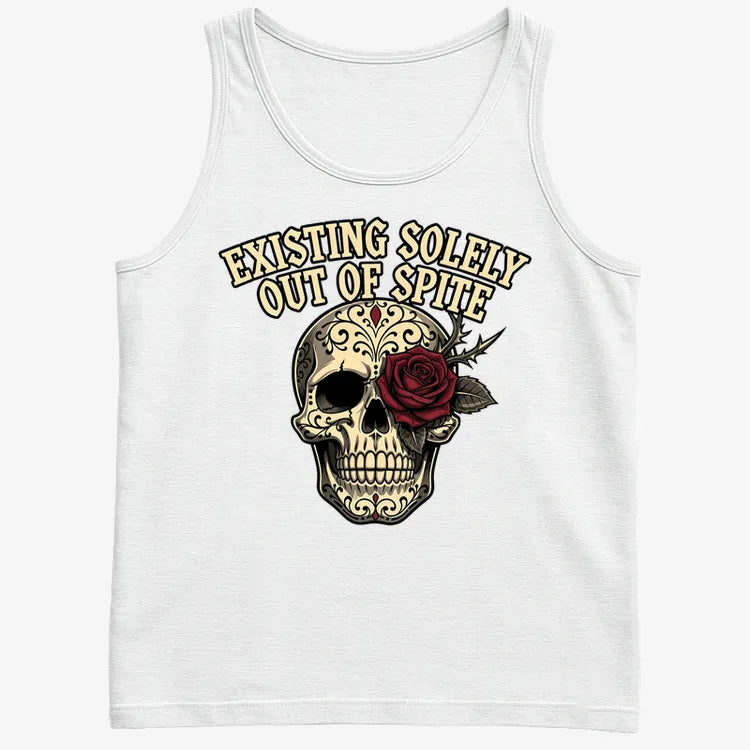 Existing Solely Out of Spite-Men's Tank Top-White