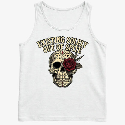 Existing Solely Out of Spite-Men's Tank Top-White