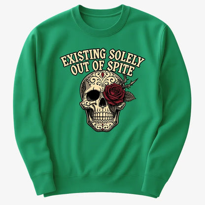 Existing Solely Out of Spite-Sweater-Green