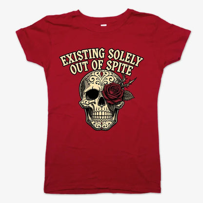 Existing Solely Out of Spite-Women's T-Shirt-Deep Red