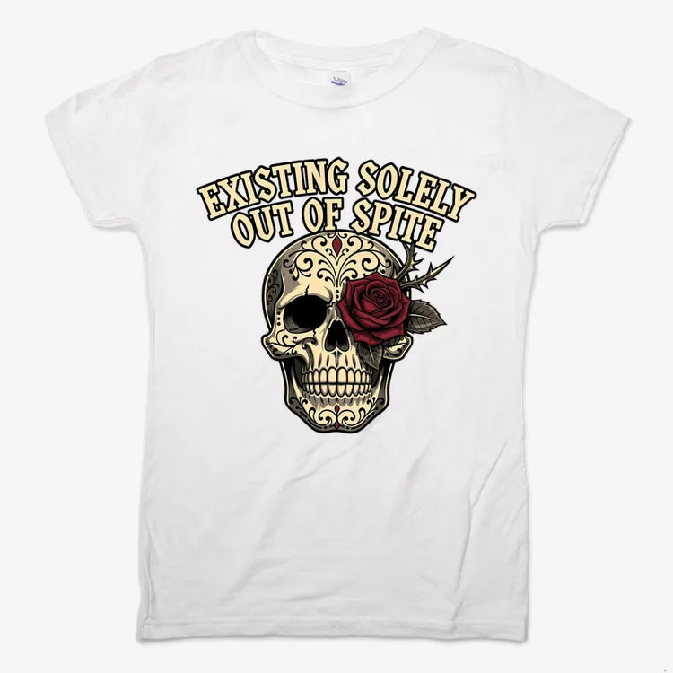 Existing Solely Out of Spite-Women's T-Shirt-Snow