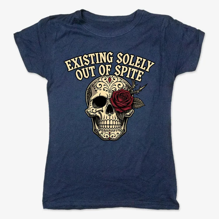 Existing Solely Out of Spite-Women's T-Shirt-True Navy