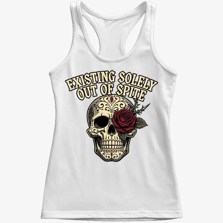 Existing Solely Out of Spite-Women's Tank Top-Snow